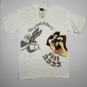 Vintage 90s Looney Tunes Bugs Bunny & Taz Get a Load of This T-Shirt Deadstock
